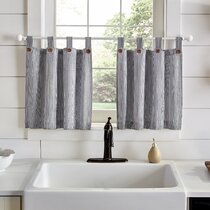 Wayfair | Black Tailored Valances & Kitchen Curtains You'll Love